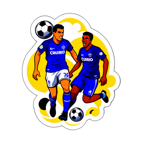 Thrilling Soccer Match Sticker