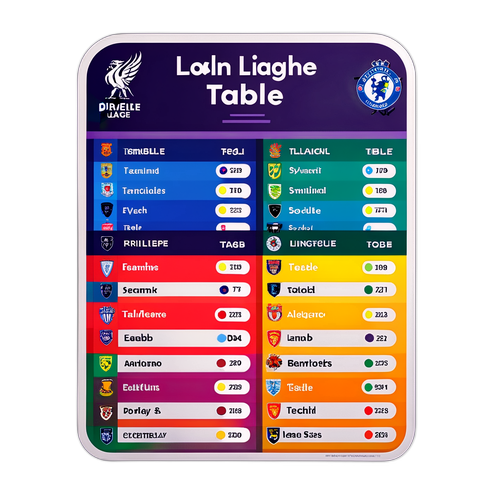 Sticker Jadual Liga Perdana