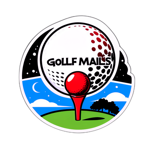 Luke Littlerin golfmail ja pallo yhdistetty hänen nimeensä