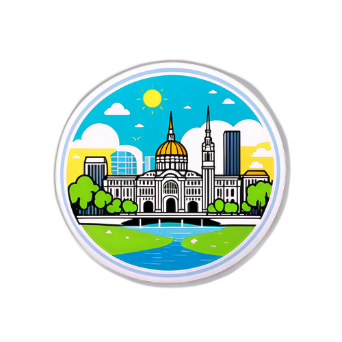 A panoramă de vară a Bucureștiului