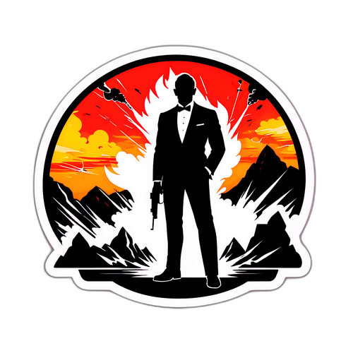 En klassisk James Bond klistermærke