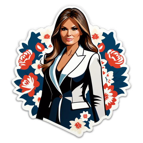 Elegantti Kukka-teema: Melania Trumpin tyyli hurmaa ja inspiroi!