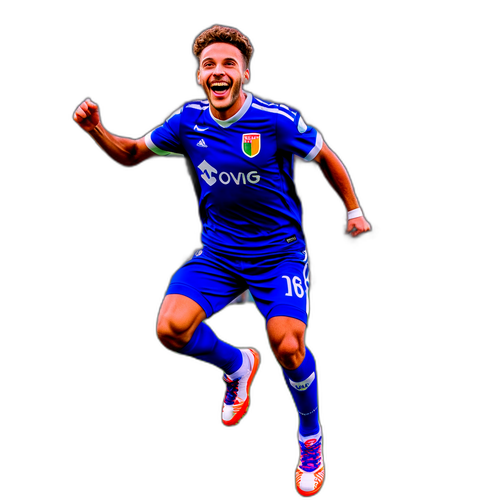 Florentin Petre sărbătorind