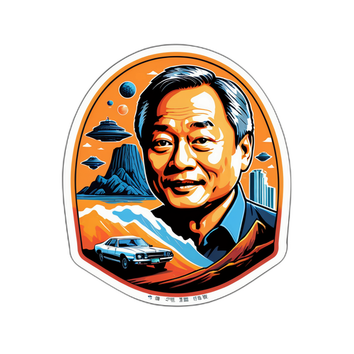 Sticker artistique en hommage à Ang Lee