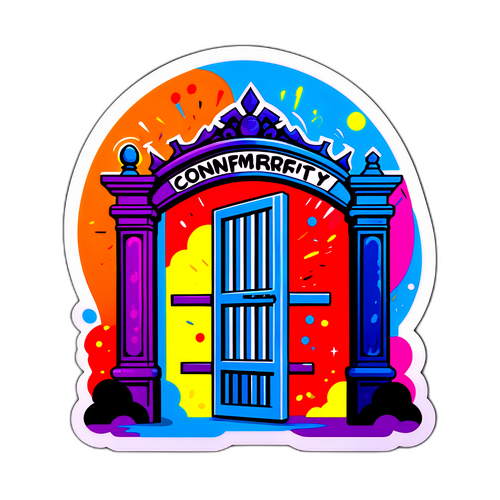 Adesivo ispirato all'arte di strada