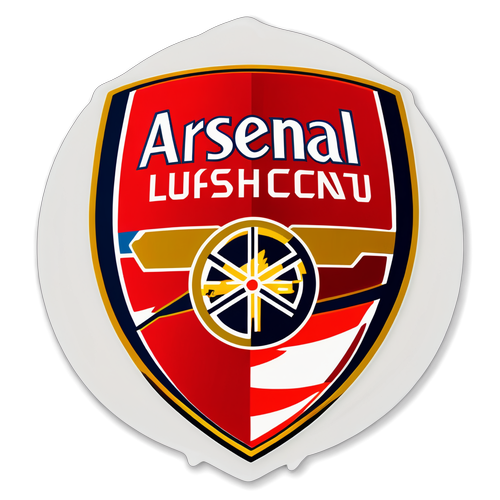 Tembus Semangat Tim: Stiker Arsenal dengan Latar Dinamis Pertandingan Melawan Shakhtar Donetsk!