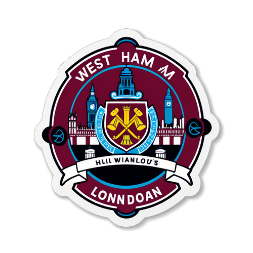 Cheerful West Ham Sticker