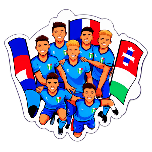Oslava vítězství fotbalového týmu Slovenska U21