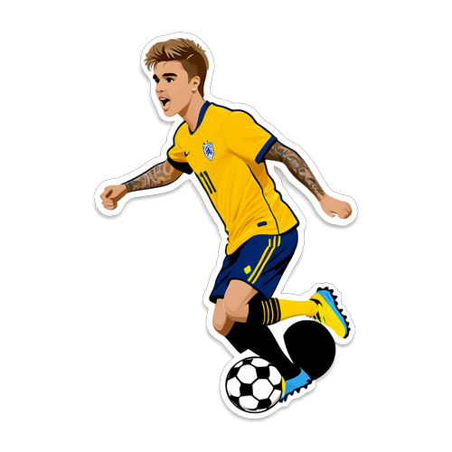 Justin Bieber Merayakan Sepak Bola dengan Gaya! Kombinasi Musik dan Olahraga yang Menggembirakan!