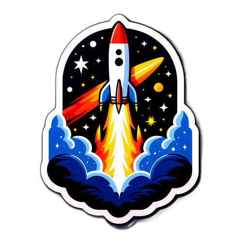 शक्तिशाली रॉकेट का प्रक्षेपण