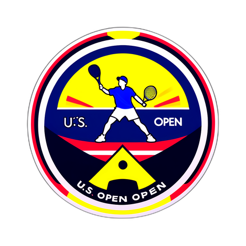 Stiker Minimalis Logo U.S. Open Tennis 2025