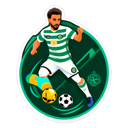 Fodboldfeber: Man City og Celtic Forener Krefter i Én Dynamisk Sticker!