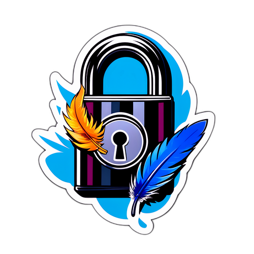 Autocollant symbolique sur la censure