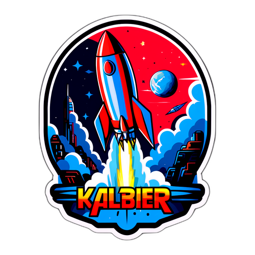 Космічний ракета в кібер-технологічному стилі