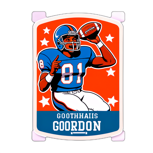 Vintage Ollie Gordon Touchdown Sticker