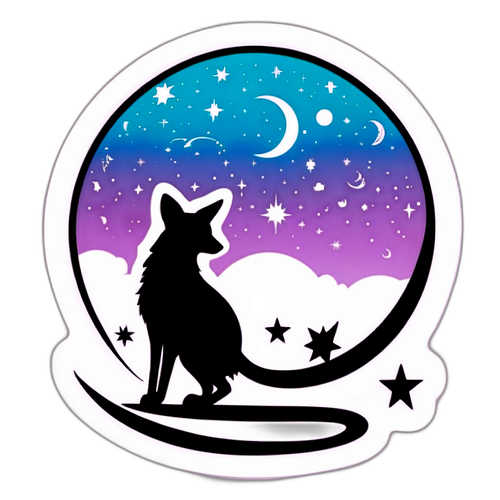 Sticker Etereo con Cielo Stellato