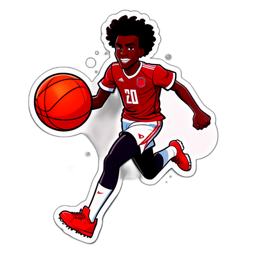 Collin Sexton bilang isang karakter na soccer ball