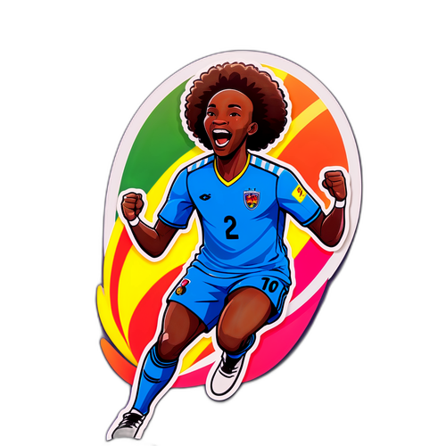 Mpira wa Mbeumo akisherehekea