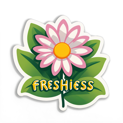 Hình dán hoa "Freshness"