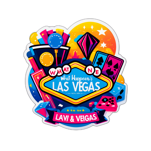 Sticker flashy Las Vegas