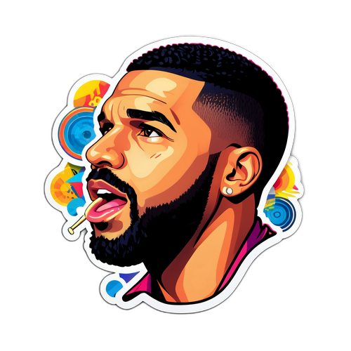 Autocollant dynamique de Drake