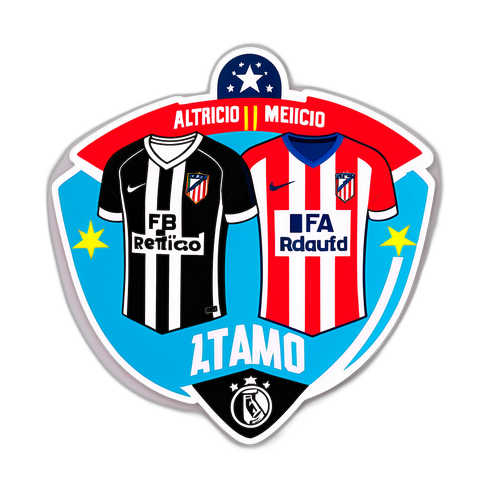 Emblema creativă pentru meciul Atlético Madrid vs. Botafogo