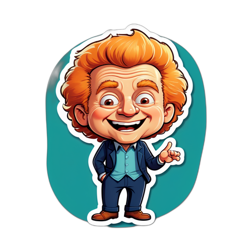An Adorable Sticker of Busfield Timothy