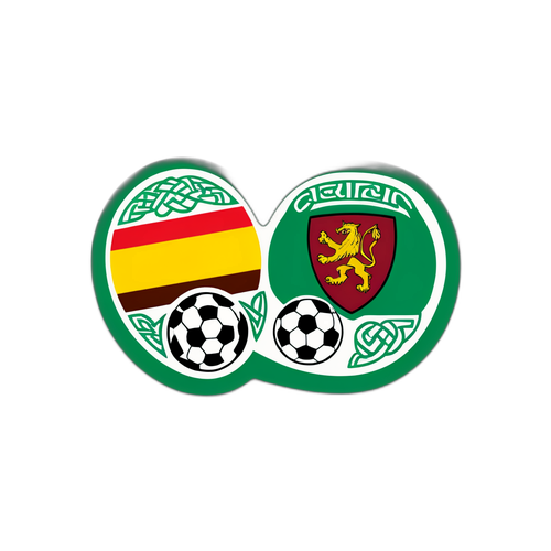 Aufkleber für das aufregende Fußballspiel Celtic vs. Roma