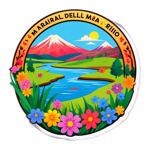 Schilderachtige Landschap Sticker