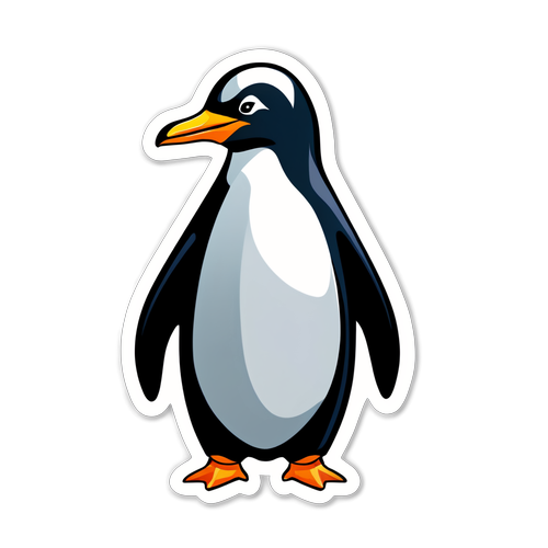 Elegant Penguin Illustration