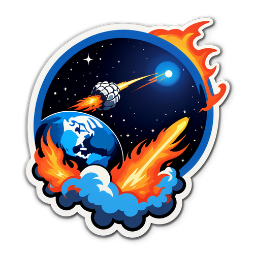 Asteroid Awareness Mission Sticker