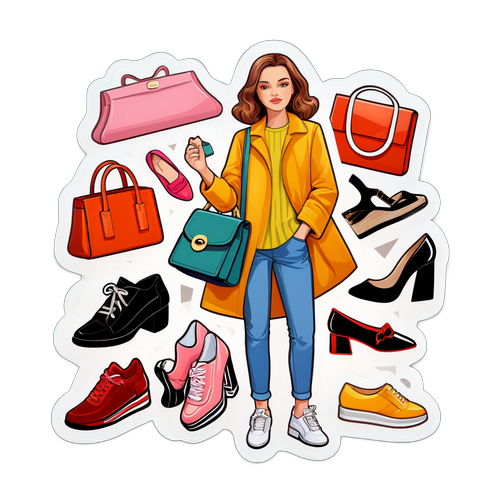 Nowoczesna naklejka modowa