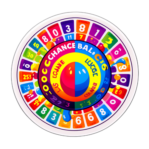 Renkli Şans Topu Çıkartması