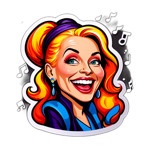 Fargerik karikatur av Lotta Engberg