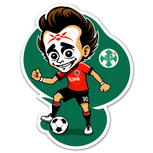 Gemaskerde Voetbalheld! Dit Feyenoord Sticker Ontwerp Neem Je Mee Naar De Operput!