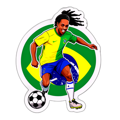 Ronaldinho Dribbling Sticker