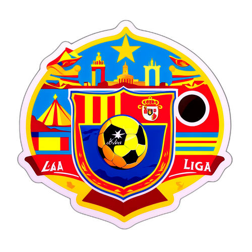La Liga Sticker na may mga Kilalang Landmark
