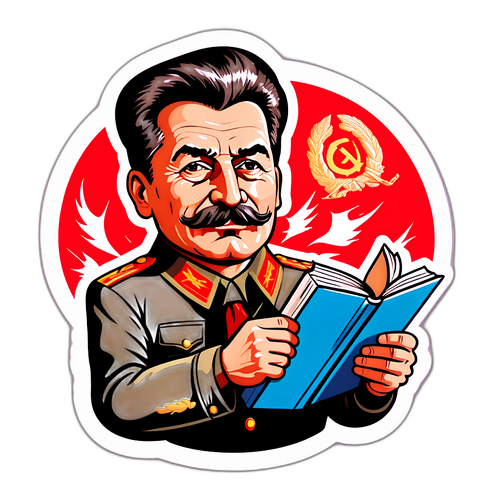 Tarzı Sadeleştirilmiş Josef Stalin Sticker