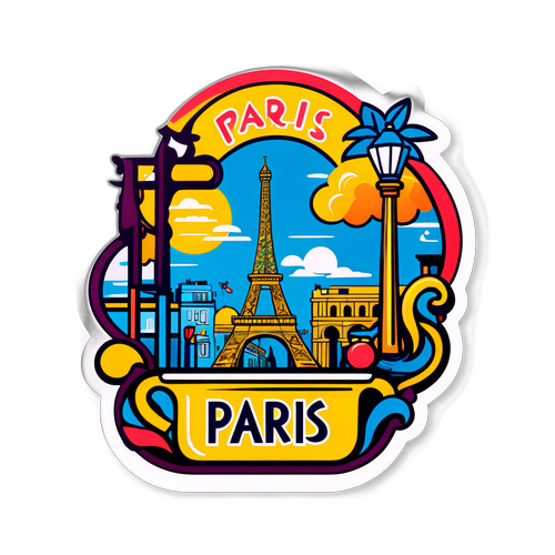 Sticker με την ελληνική λέξη 'παρί'