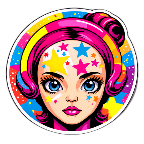 Visage de Gémeaux en style pop-art