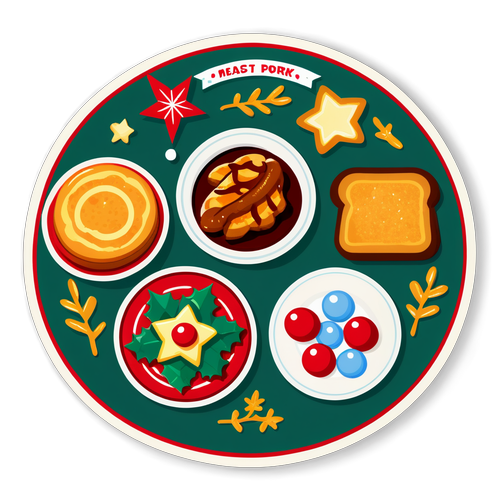 Ilustração de Menu de Natal