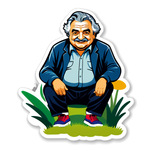 Pepe Mujica i en lantlig miljö