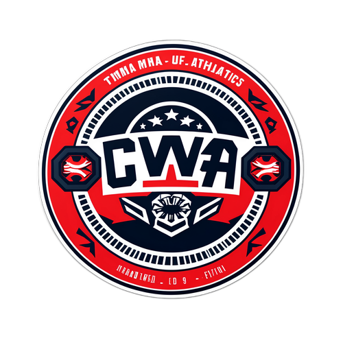 Design samolepky inspirovaný MMA atletikou