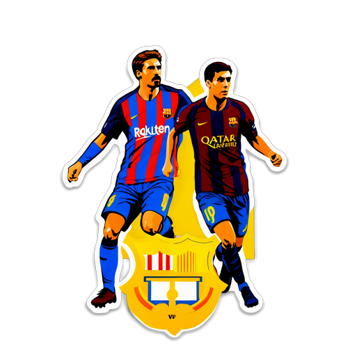 Stiker Rivalitas Barca dan Inter