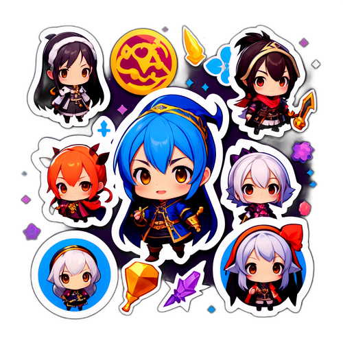 마비노기 모바일 게임 캐릭터 스티커