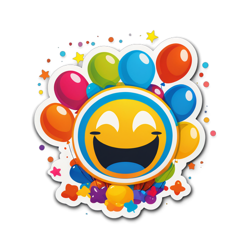 खुश चेहरे वाली ओSticker