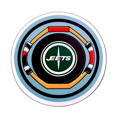 Energetic Hockey Sticker for Jets vs Wild Game
