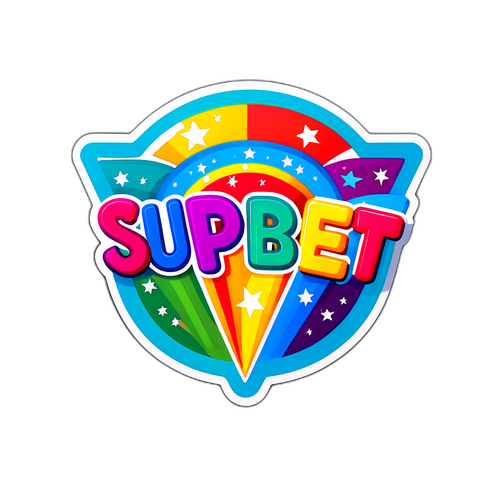 Sticker festiv cu logo-ul Superbet