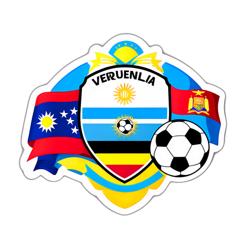 Kibandiko kinachowakilisha Argentina na Venezuela