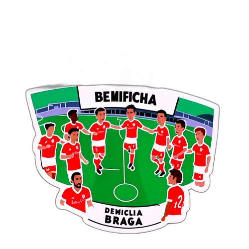 Sticker cu scena meciului Benfica - Braga